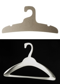 Ditto paper and plastic hangers